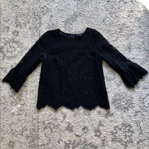 Banana Republic Black Lace Blouse